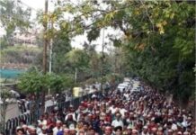 गन्ना किसानों के विरोध रैली को पुलवामा शहीदों की श्रद्धांजली सभा में किया गया परिवर्तित