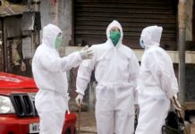 Coronavirus live updates on 22nd April: COVID-19 cases in India hit 20,471, death toll climbs to 652 Police personnel wear personal protective equipment as they patrol the area, in Kolkata . (Photo: ANI)