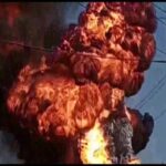 कर्नाटक : बेलगावी में शुगर मिल में बॉयलर फटने की जांच की मांग Visual from the site in Bhiwandi. (Photo/ANI)