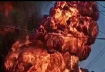 कर्नाटक : बेलगावी में शुगर मिल में बॉयलर फटने की जांच की मांग Visual from the site in Bhiwandi. (Photo/ANI)