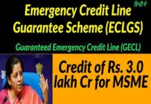 Loans worth Rs 1 lakh crore disbursed under ECLGS to offset COVID-19 distress