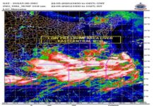 Cyclone Yaas: Low pressure area formed over east-central Bay of Bengal to intensify into cyclonic storm by May 24 Visual representation on cyclonic storm in Bay of Bengal. (Image Courtesy: @Indiametdept)