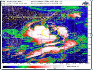 Visual representation of Cyclone Yaas (Photo/IMD)