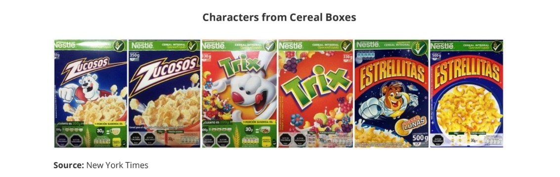 Characters from Cereal Boxes