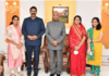 MP Ranjit Naik-Nimbalkar and family meet President Ram Nath Kovind; Prez discusses sugar industry