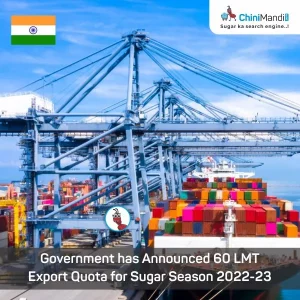sugar export quota 2022-23