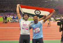 Neeraj Chopra bags gold medal, Jena silver in spectacular show at Asian Games