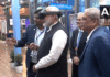 Prime Minister Narendra Modi visits Global Fintech pavilion in Mumbai