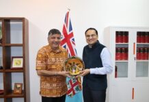 Sugar Minister discusses cooperation in sugar industry with newly appointed Indian Commissioner to Fiji