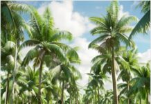 सांगली : ‘ऊस तिथे नारळ’ उपक्रमाची कुंडल येथे उपजिल्हाधिकाऱ्यांकडून पाहणी