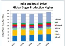 भारत और ब्राजील 2025-26 सीजन में वैश्विक चीनी उत्पादन को बढ़ाने में करेंगे मदद