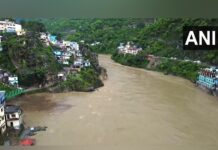 Heavy rainfall in several parts of Uttarakhand triggers water flow in Alaknanda river