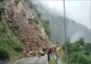Heavy rainfall causes road damage on NH-34 in Uttarakhand