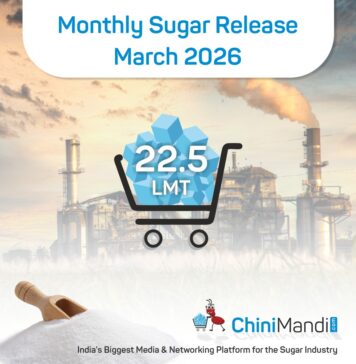22.5 LMT monthly sugar quota released for March 2026